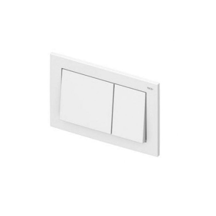 Placca bianca sottile doppio scarico cassetta 9240700 tece