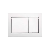 Placca bianca sottile doppio scarico cassetta 9240700 tece