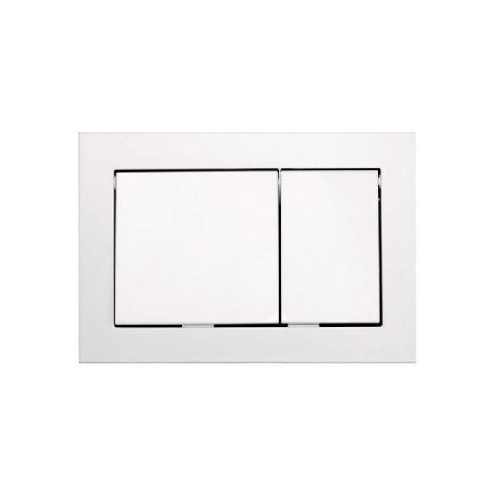 Placca bianca sottile doppio scarico cassetta 9240700 tece