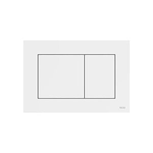 Placca bianca sottile doppio scarico cassetta 9240700 tece