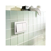 Placca bianca sottile doppio scarico cassetta 9240700 tece