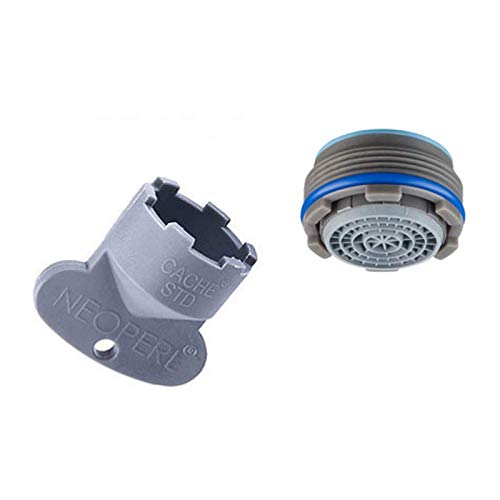 Aeratore rubinetto a scomparsa compreso di chiave 24x1 rompigetto filtro neoperl