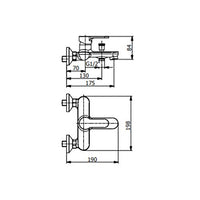 Miscelatore monocomando vasca con kit doccia serie prius art 7900 Fromac
