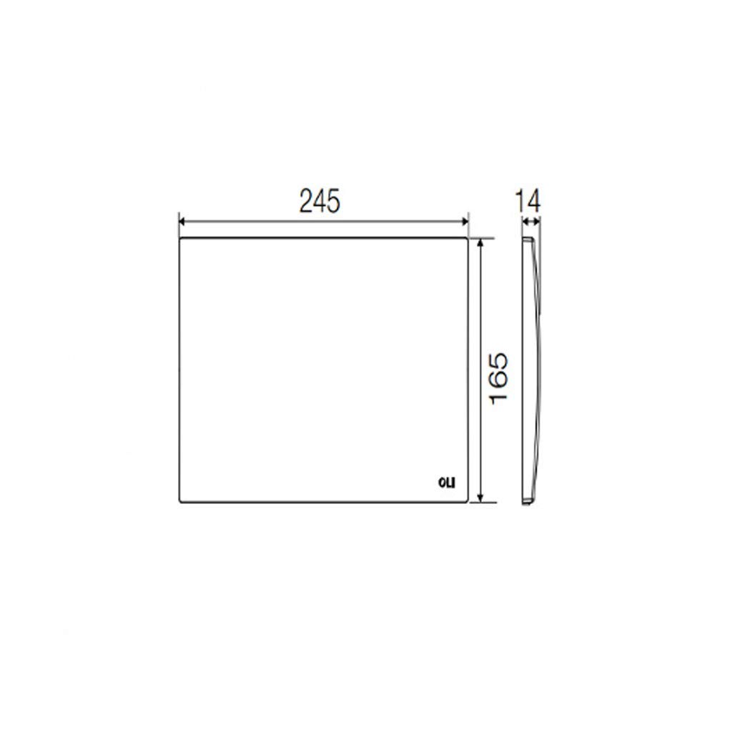 Placca di ispezione in abs bianca oli 0604901