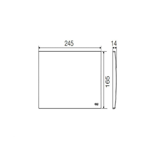 Placca di ispezione in abs bianca oli 0604901