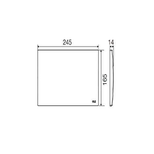 Placca di ispezione in abs bianca oli 0604901