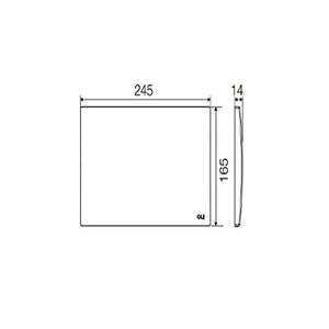 Placca di ispezione in abs bianca oli 0604901