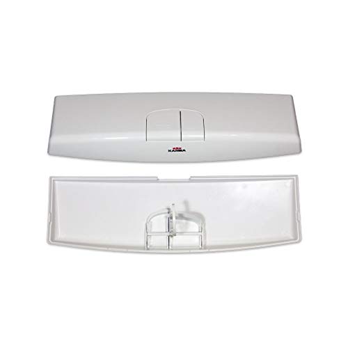 Coperchio bianco ricambio cassetta con doppio pulsante duo 300750 Kariba