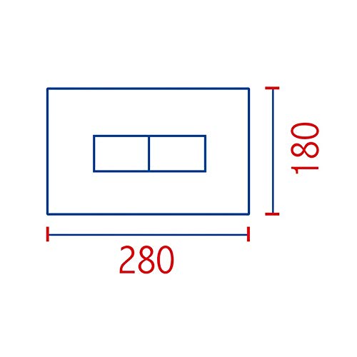 Placca nera super sottile scarico cassetta incasso eco 80170581 pucci