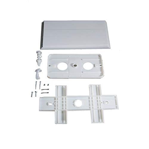 Placca bianca serie elite eurogarda completa di accessori 300001 Kariba