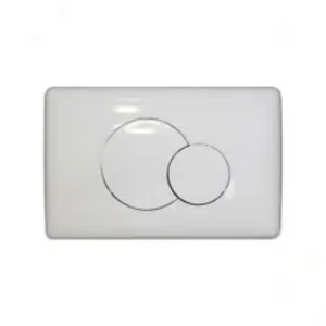 Placca di scarico doppio tasto bianca 5102810 Faismilani