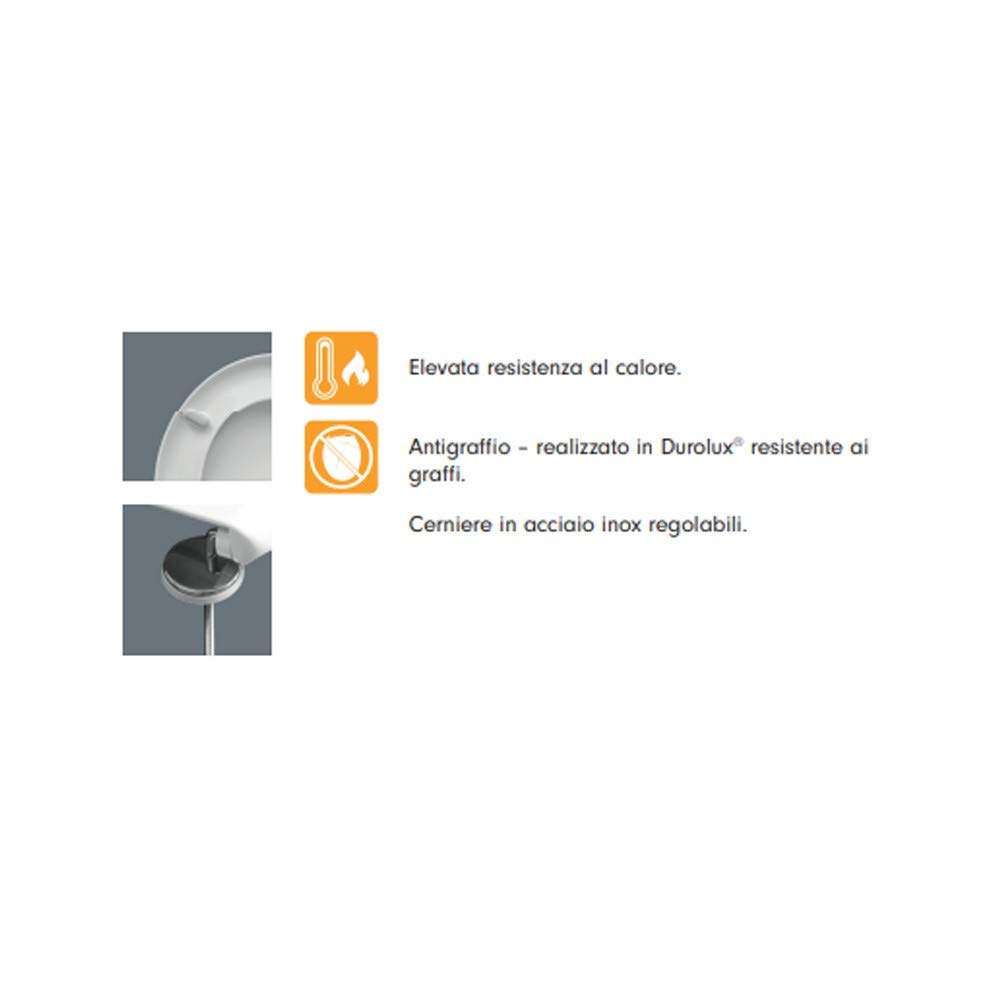 Coprivaso copriwater Durolux sedile Pescara 2206ST000 Carrara e Matta