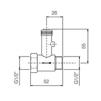 Valvola di sicurezza per alte pressioni 1/2 M.F. cod. 076 Porta e Bini