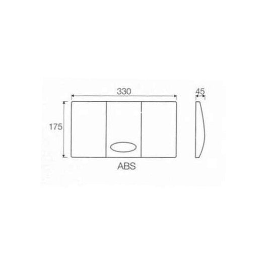 Placca singolo scarico bianca per cassetta incasso medusa valsir VS0804001