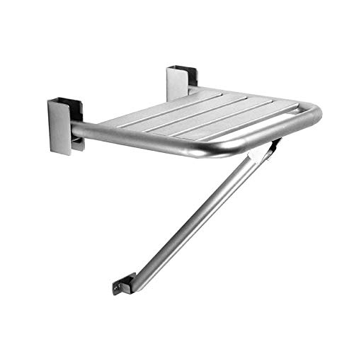 Sedile doccia a parete supporto sedia per disabili inox satinato nofer 15046.S