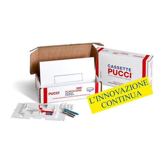 Nuova Placca cassetta sara slim bianca sostituisce 80006710 pucci 80179660