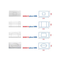 Nuova Placca cassetta sara slim bianca sostituisce 80006710 pucci 80179660