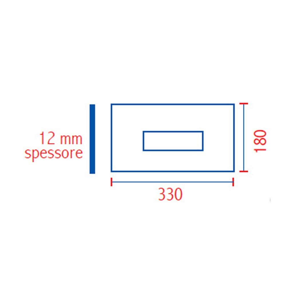 Nuova Placca cassetta sara slim bianca sostituisce 80006710 pucci 80179660