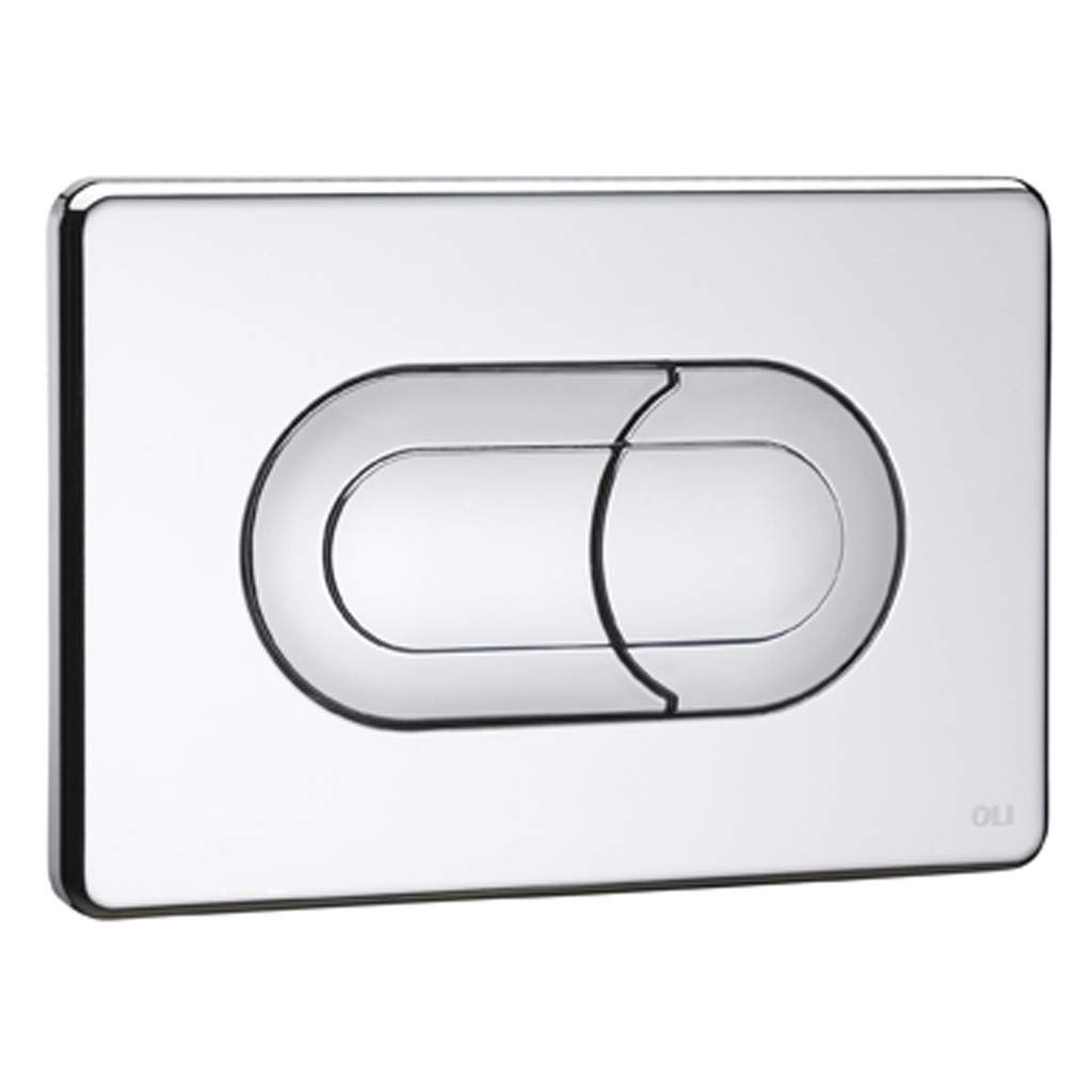 Placca di scarico incasso pneumatica cromata lucida salina oli 0640084