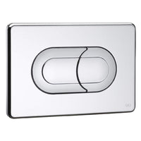 Placca di scarico incasso pneumatica cromata lucida salina oli 0640084