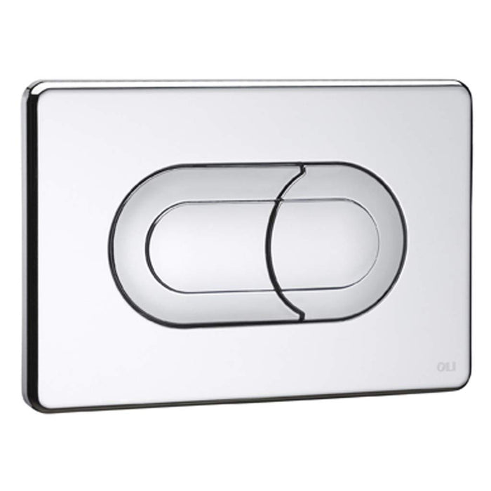 Placca di scarico incasso pneumatica cromata lucida salina oli 0640084