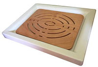 Pedana piatto doccia 50 x 50 cm legno marino quadrata antiscivolo Castel merlino