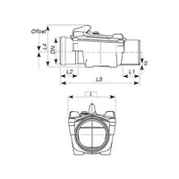 Valvola antiriflusso di non ritorno ad innesto dm 125 mm 11R1248 Nicoll Redi