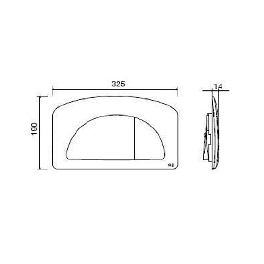 Placca dual cassetta incasso diamante cromata 627004 Oli
