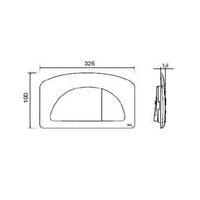 Placca dual cassetta incasso diamante cromata 627004 Oli