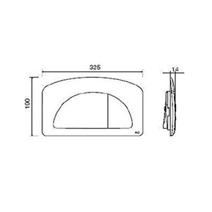 Placca dual cassetta incasso diamante cromata 627004 Oli