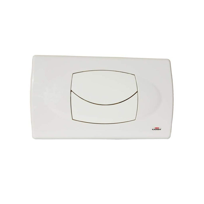 Placca duo bianca due tasti serie biblo 306200 Kariba