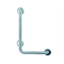 Barra diagonale con maniglia 90  ° sostegno per disabili inox lucido nofer 15158.B