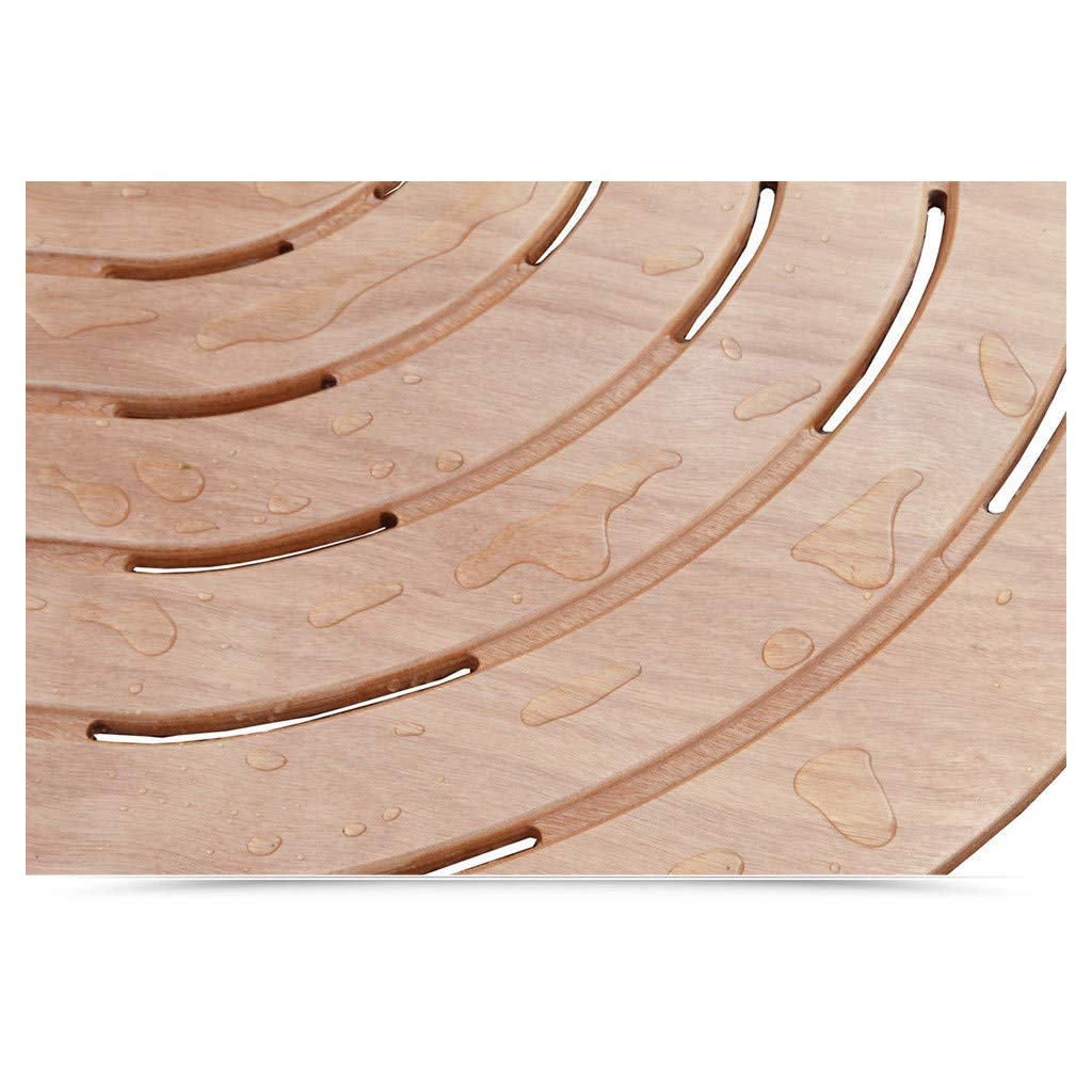 Pedana piatto doccia angolare antiscivolo 61cm legno marino okumè castel merlino