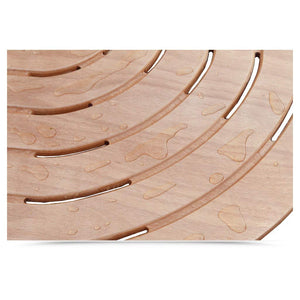 Pedana piatto doccia angolare antiscivolo 61cm legno marino okumè castel merlino