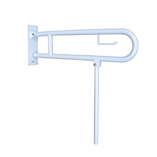 Barra orizzontale maniglione di supporto inox bianco 80 cm nofer 15206.W