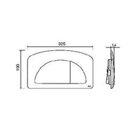 Placca dual cassetta incasso diamante bianca 627001 Oli