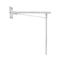 Maniglione ribaltabile inox bianco con appoggio a pavimento nofer 15062.W