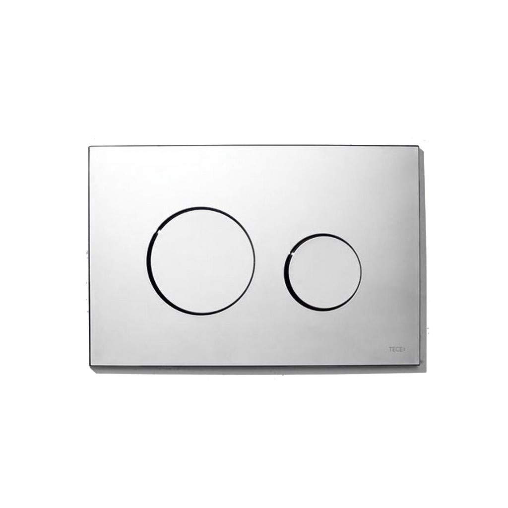 Placca design cromo lucido sottile doppio scarico cassetta 9240626 tece