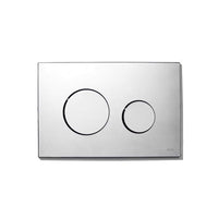 Placca design cromo lucido sottile doppio scarico cassetta 9240626 tece