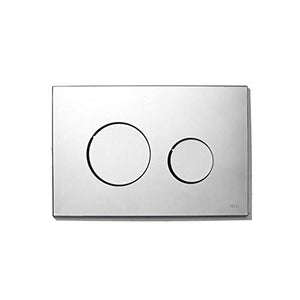 Placca design cromo lucido sottile doppio scarico cassetta 9240626 tece