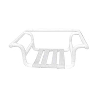 Sedile doccia con sostegno per bagno vasca disabili in alluminio nofer 15043.N