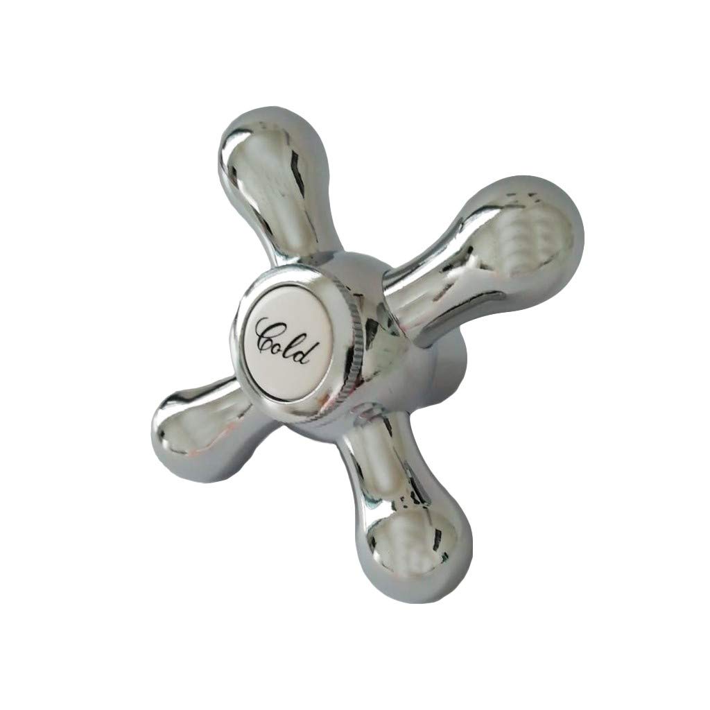 Maniglia manopola di ricambio cromata per rubinetti treemme mod. romantica