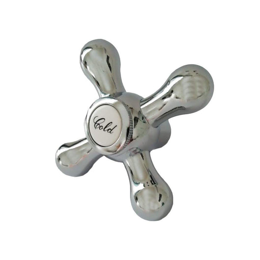 Maniglia manopola di ricambio cromata per rubinetti treemme mod. romantica