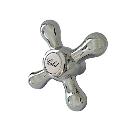 Maniglia manopola di ricambio cromata per rubinetti treemme mod. romantica