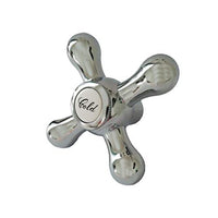 Maniglia manopola di ricambio cromata per rubinetti treemme mod. romantica