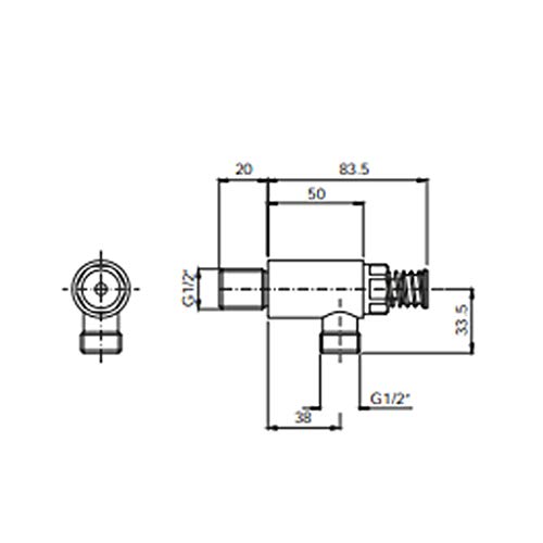 Rubinetto temporizzato per lavamani cucina industriale