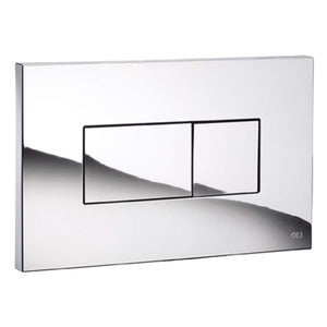 Placca di scarico incasso pneumatica cromata lucida karisma oli 0641004