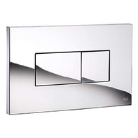 Placca di scarico incasso pneumatica cromata lucida karisma oli 0641004