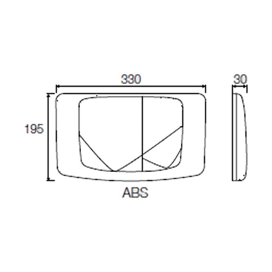 Placca bianca di scarico per cassetta incasso rios angel medusa VS0828501 valsir