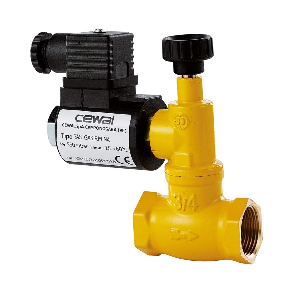 Elettrovalvola gas 1/2 230v riarmo manuale normalmente aperta 919 356 09 cewal